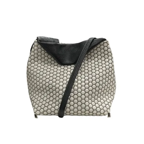 Daniella Lehavi White and Black Mini Crossbody Bag