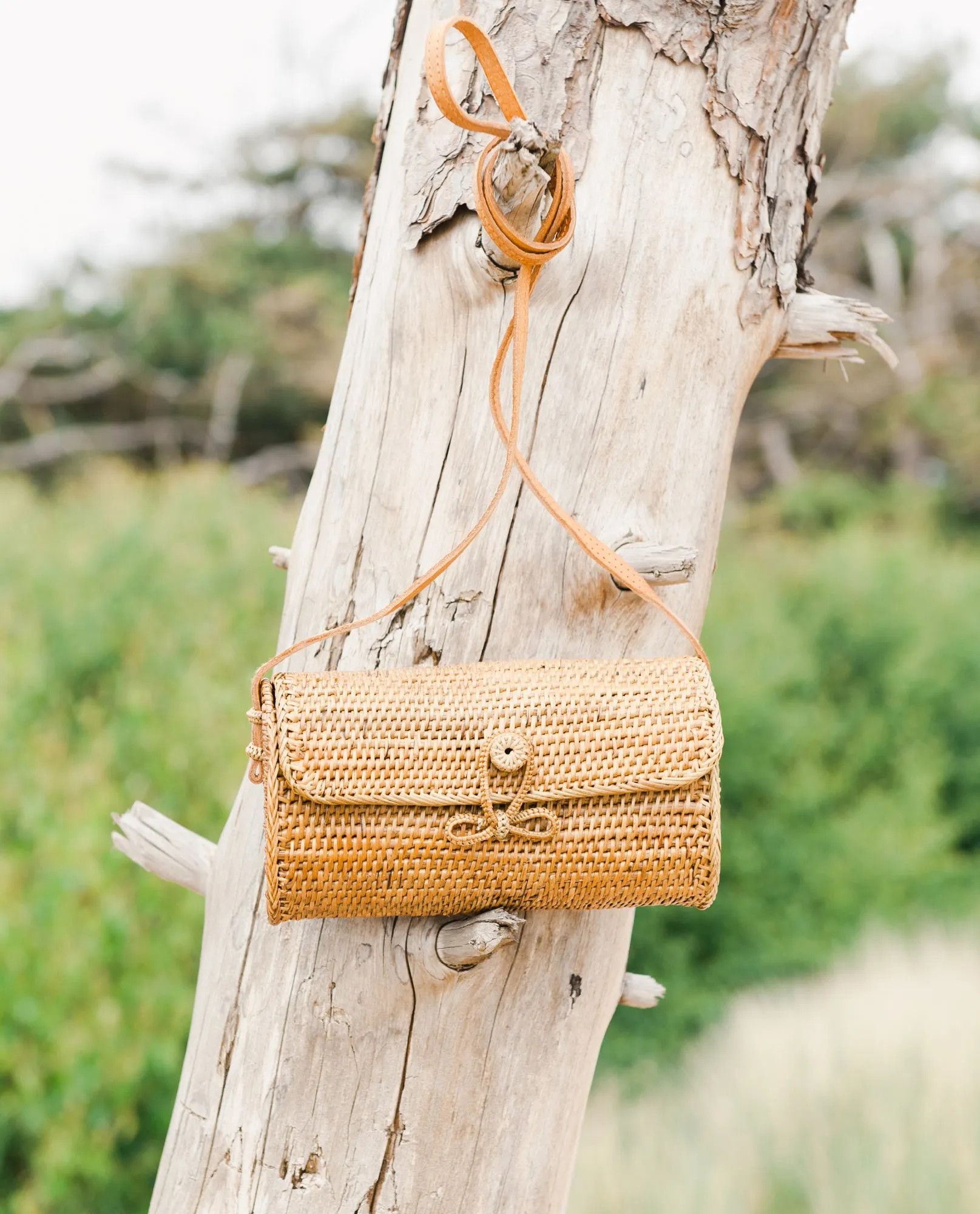 DIAH Rattan Cross Body Bag