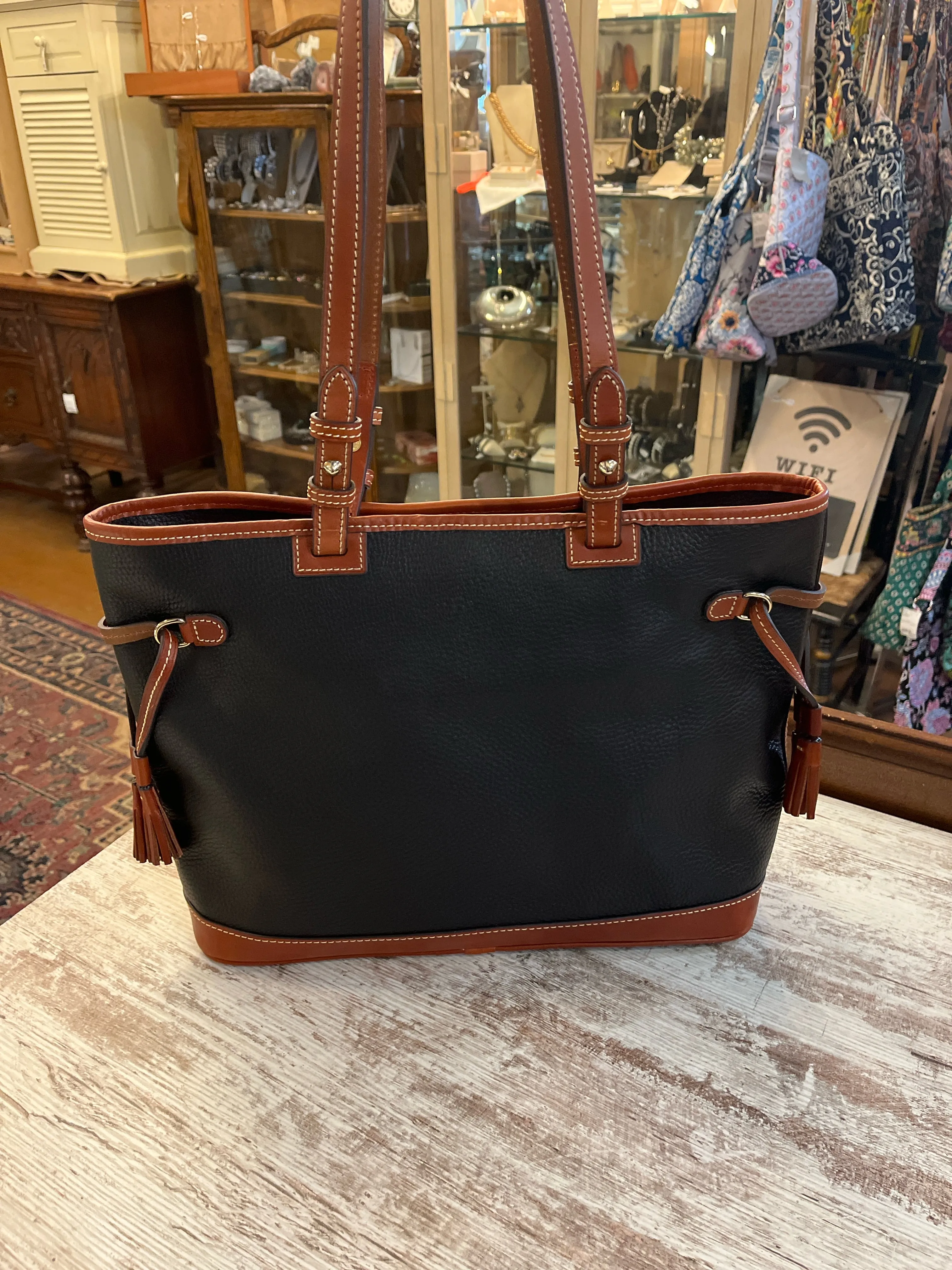 Dooney & Bourke Black Double Strap Handbag