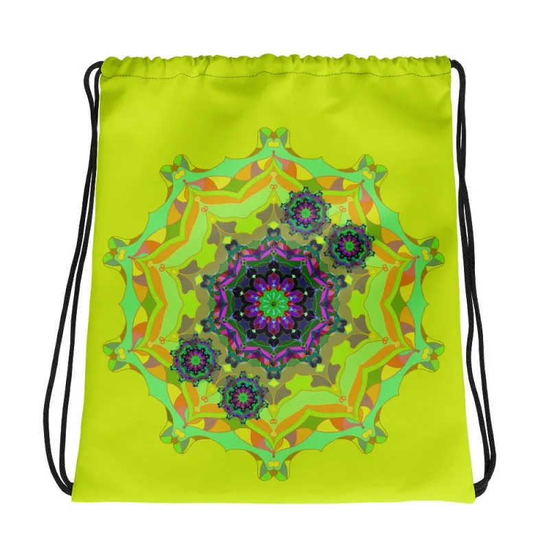 Drawstring bag - Manadala Yellow