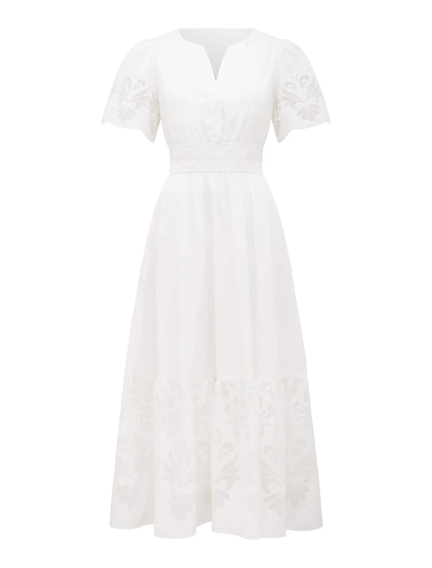 Eleanor Cutwork Maxi Dress