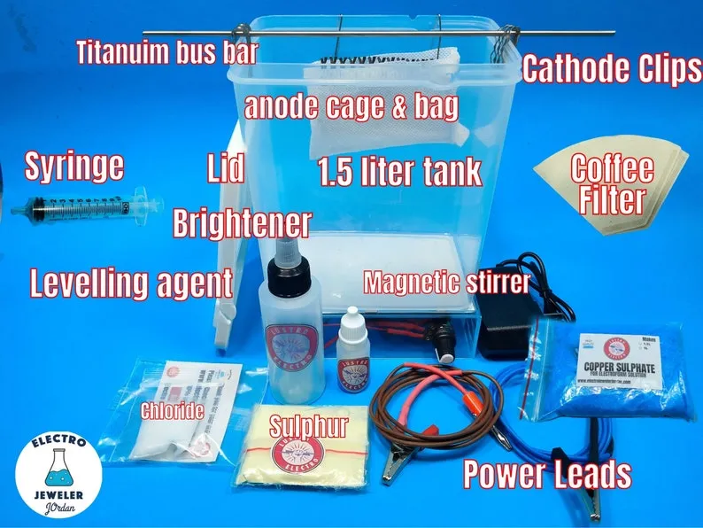 Electroform 1.5 liter Super Delux Kit 5A Power Supply & Magnetic Stirrer Bring Your Electroform kit up to the next level for Better Results