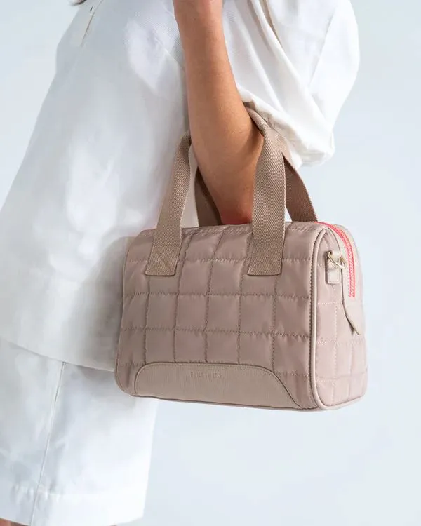 Elms & King Hartley Doctor's Bag Quilted - Taupe