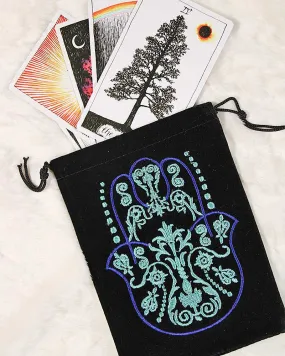 Fatima Hand Velvet Tarot/Oracle Bag