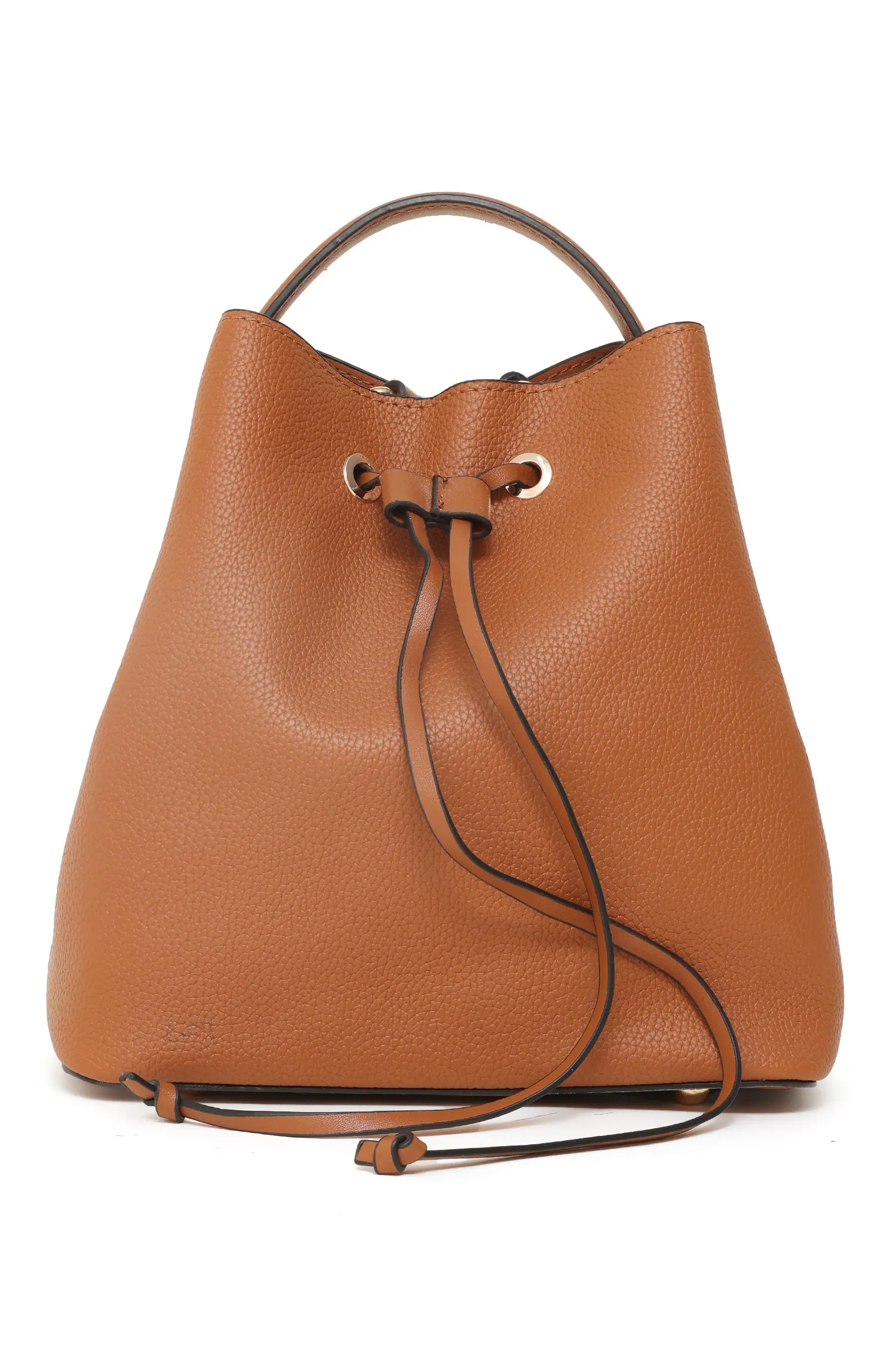 FAUX LEATHER BAG-KHAKI