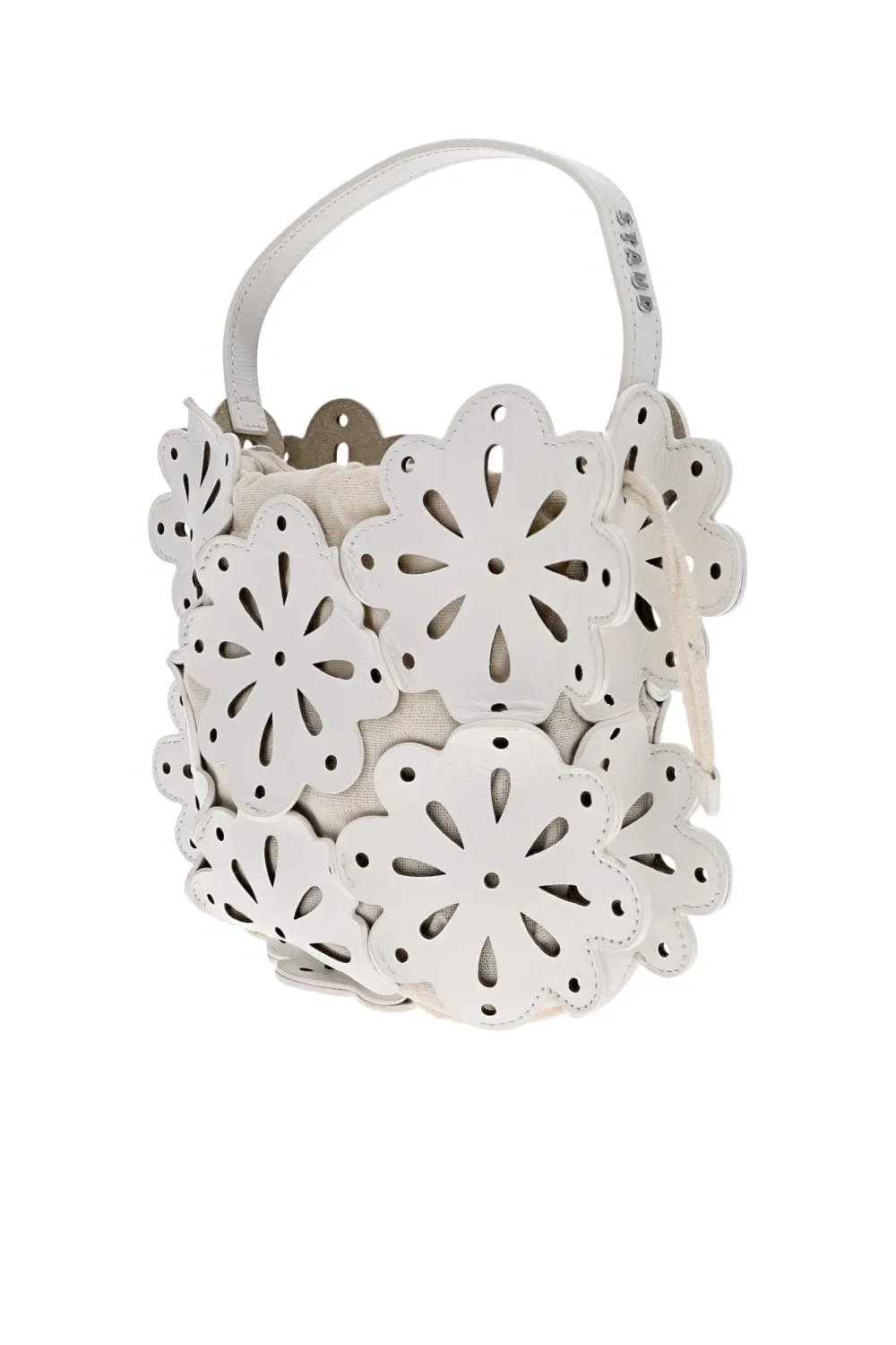 Flora Paper Leather Basket Bag