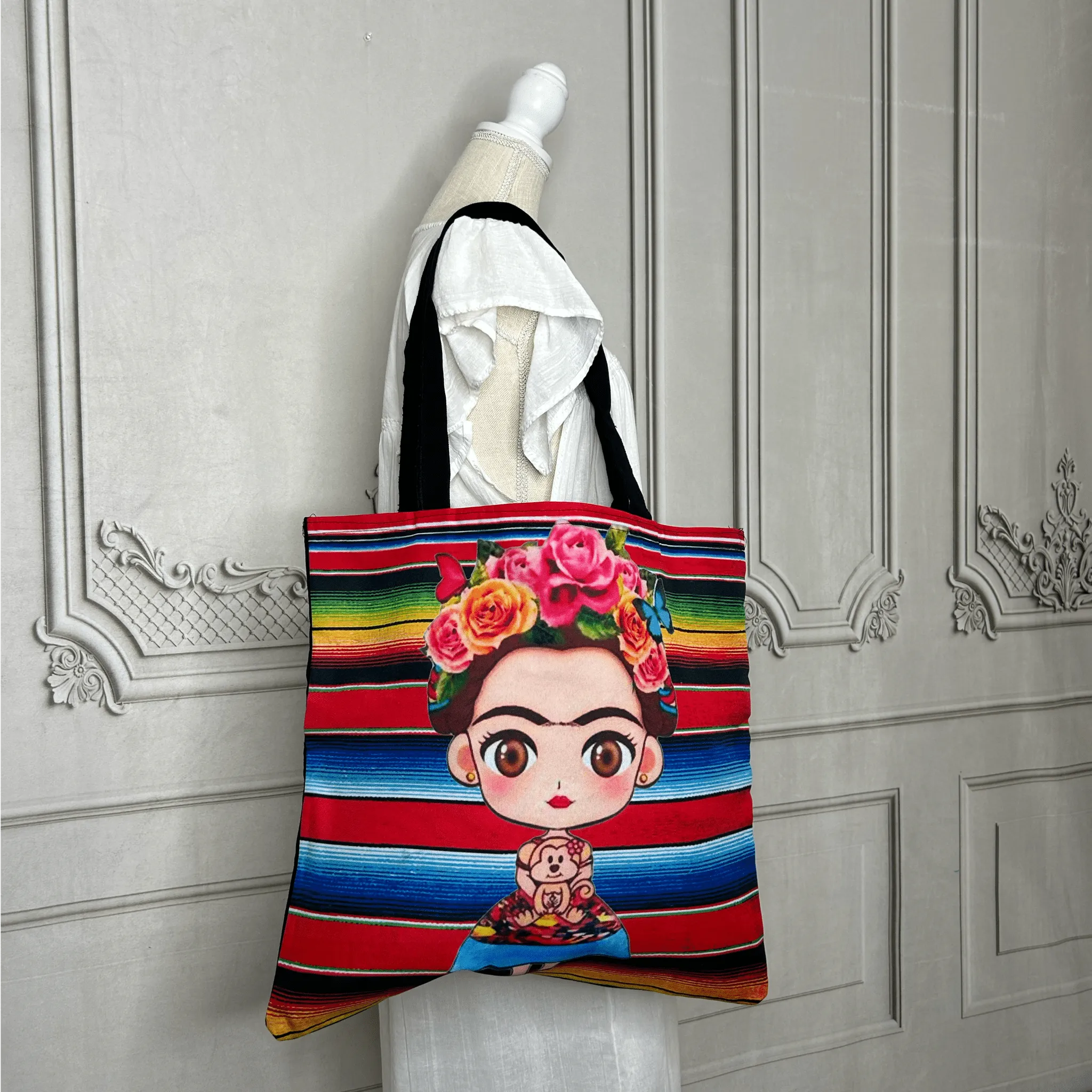 Frida Kahlo Tote - Sarape Large