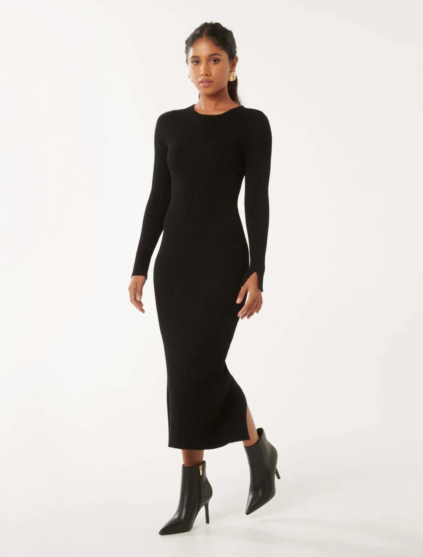 Georgia Petite Crew Neck Dress