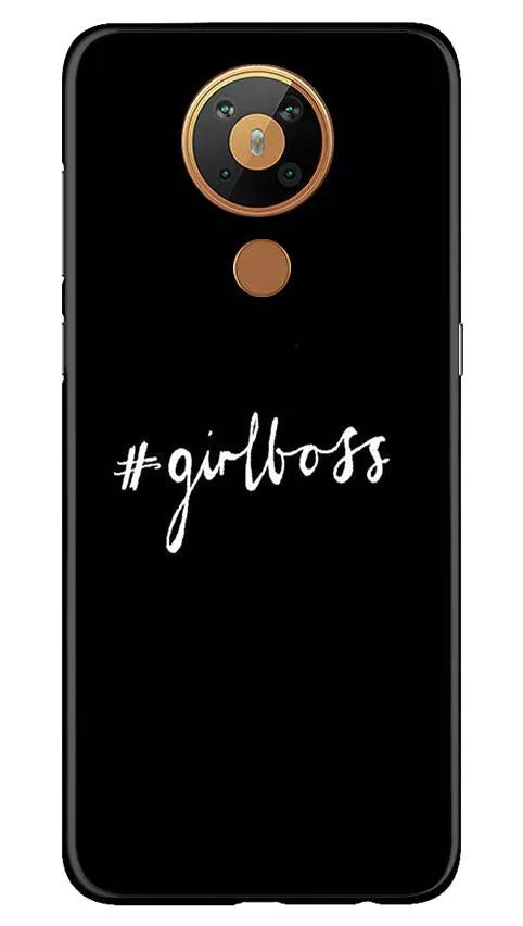 #GirlBoss Mobile Back Case for Nokia 5.3 (Design - 266)