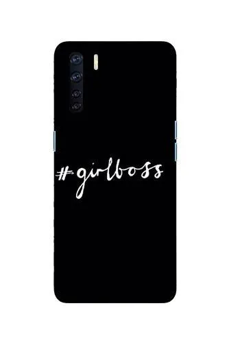 #GirlBoss Mobile Back Case for Oppo F15 (Design - 266)