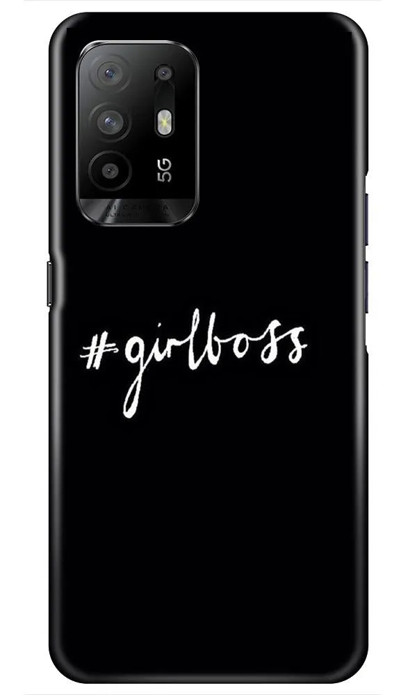 #GirlBoss Mobile Back Case for Oppo F19 Pro Plus (Design - 266)