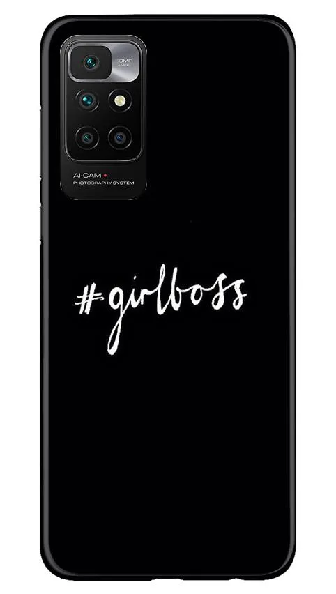 #GirlBoss Mobile Back Case for Redmi 10 Prime (Design - 266)