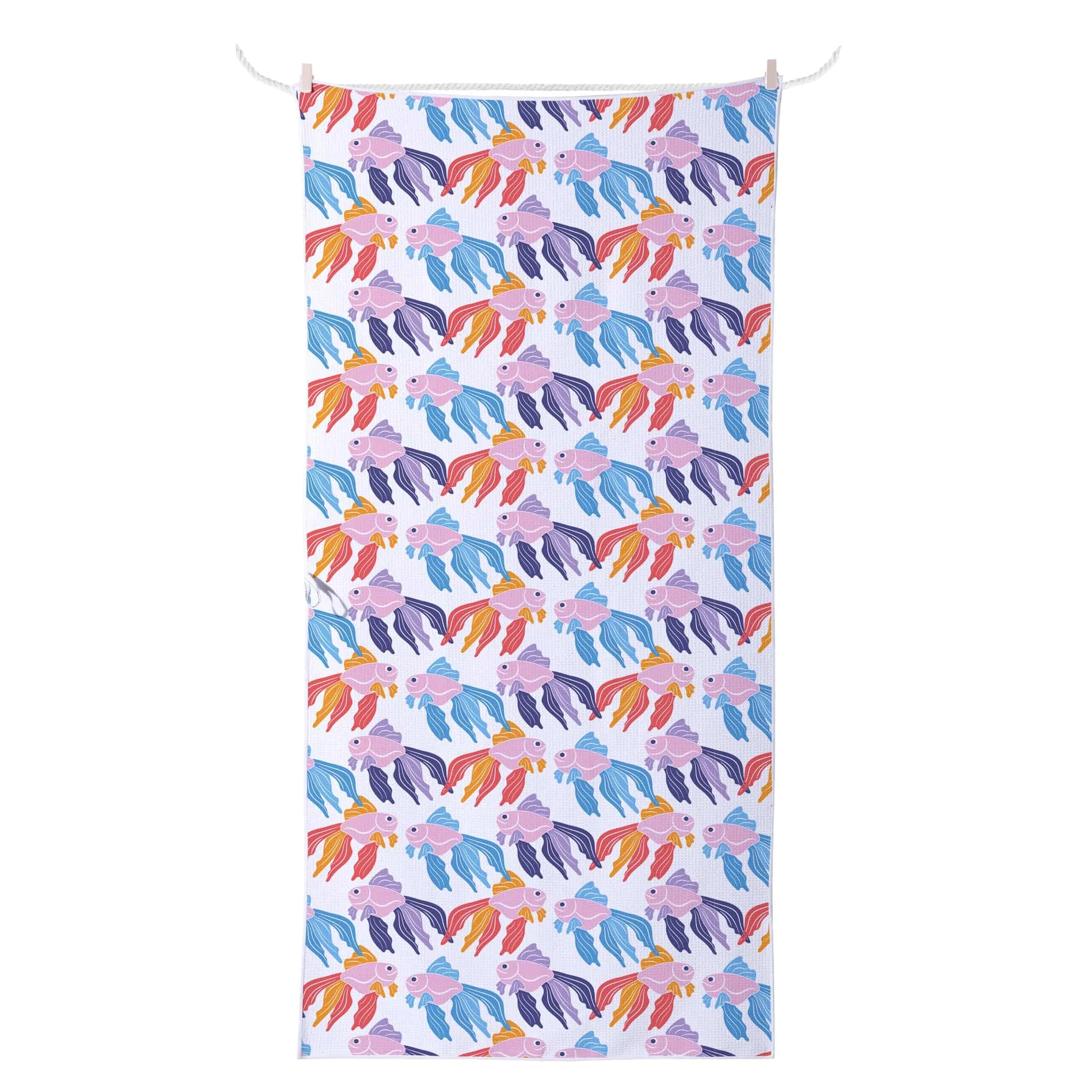 Goldfish Glint Sand Free Beach Towel