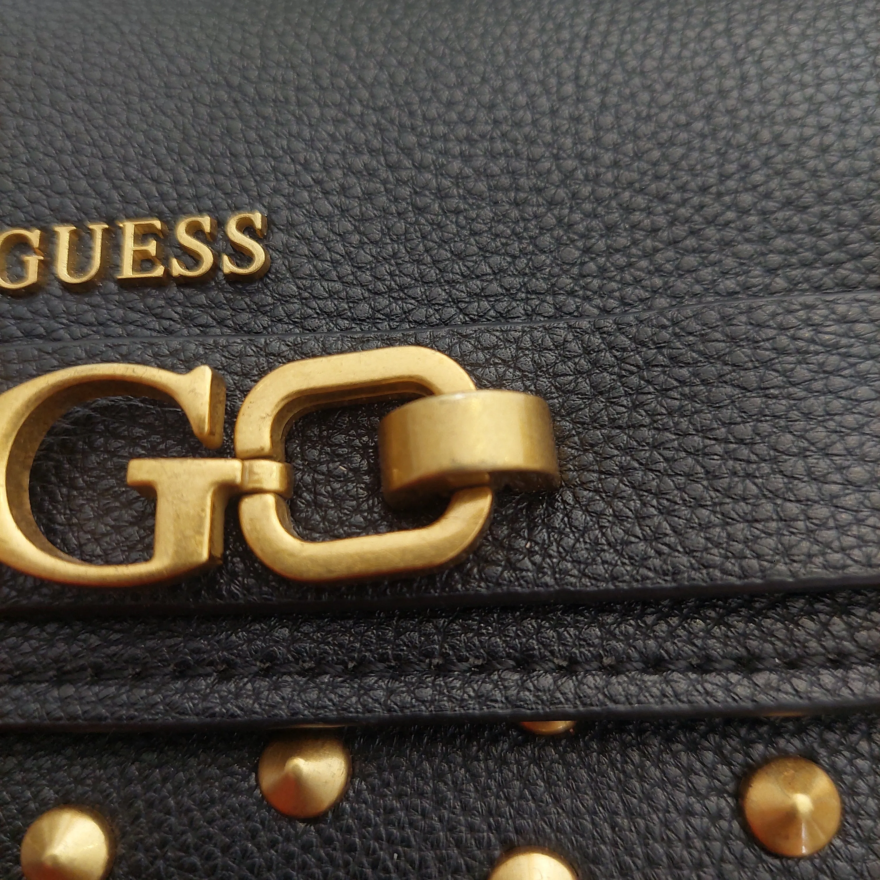 Guess Black Gold Studded Crossbody bag | Gently Used |