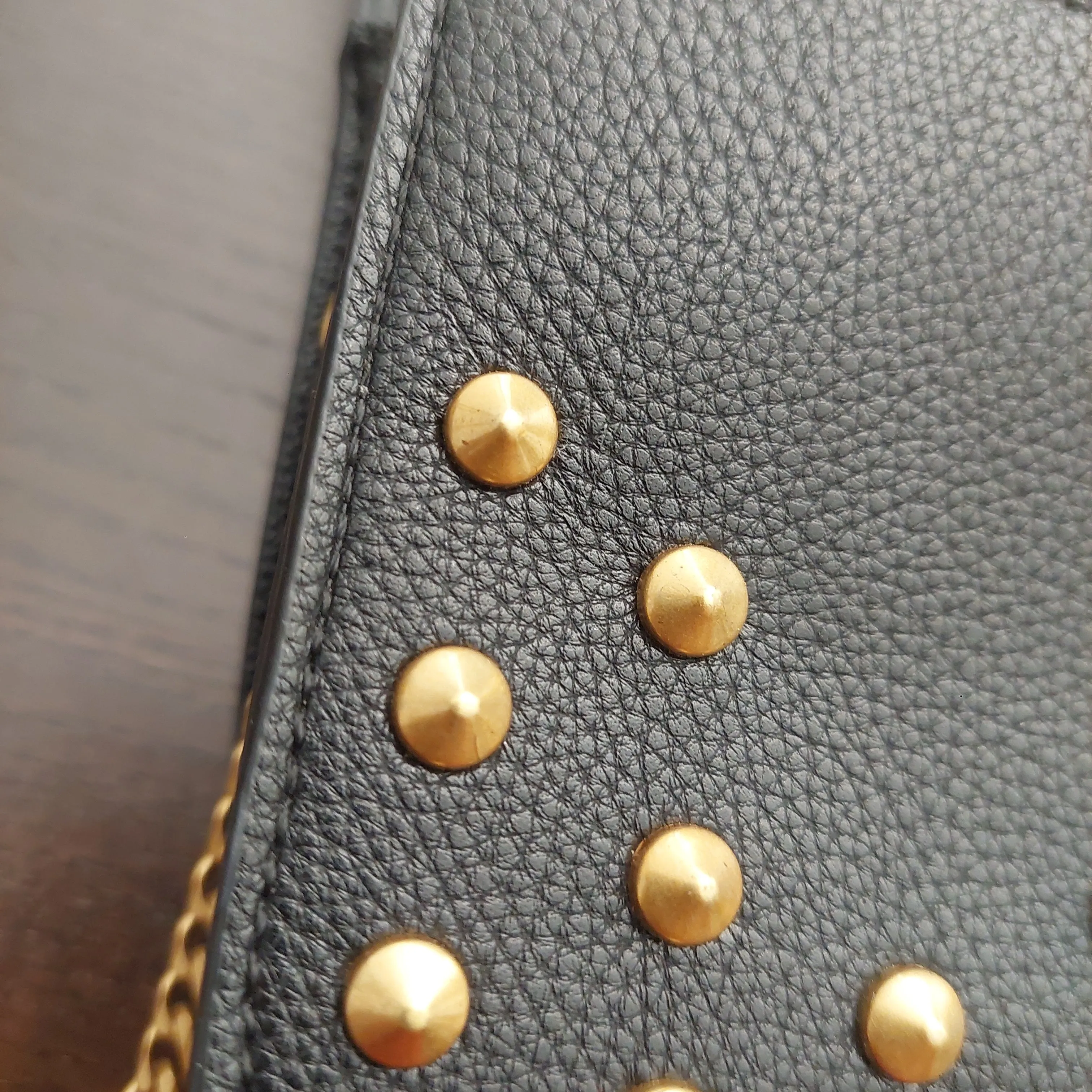 Guess Black Gold Studded Crossbody bag | Gently Used |