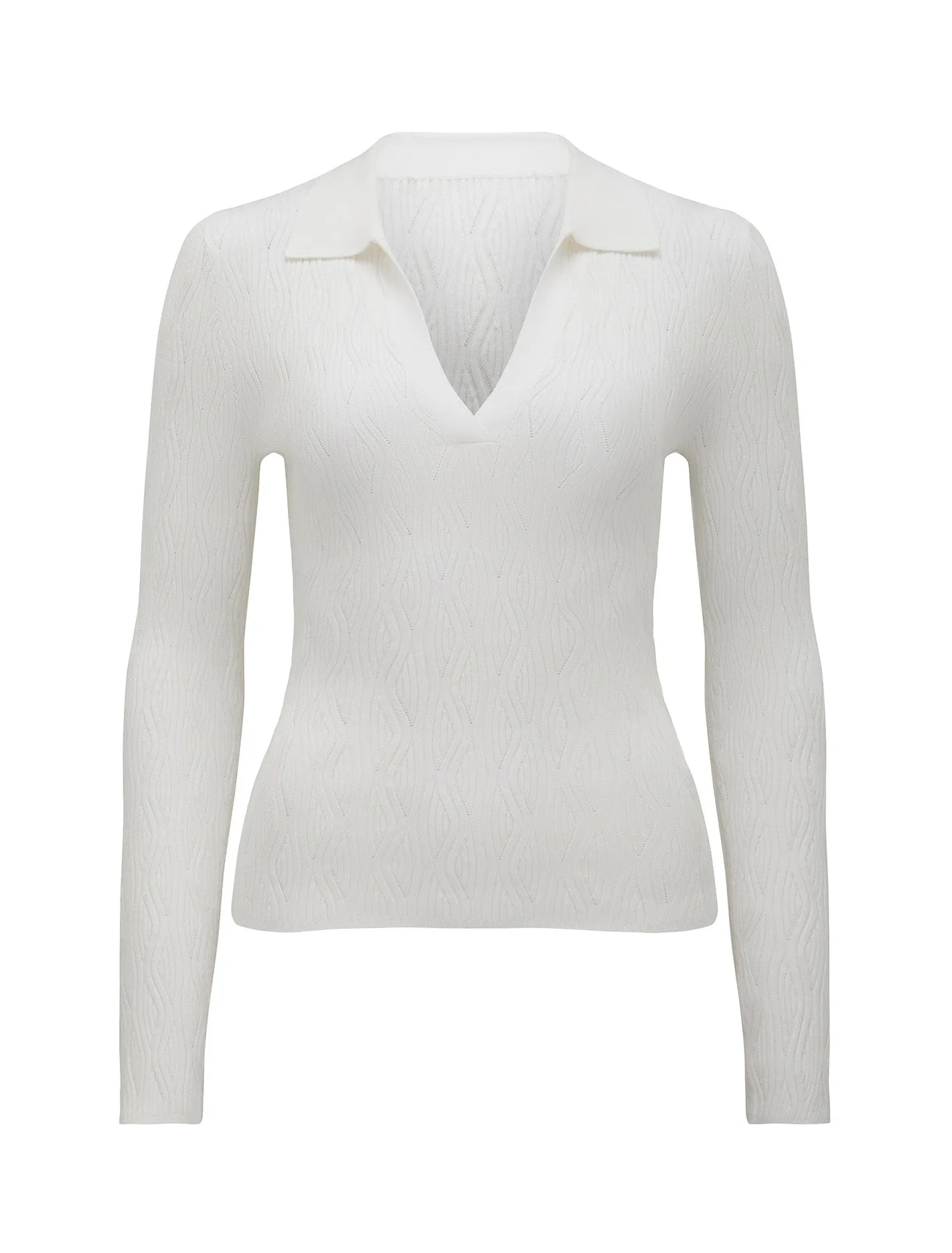 Hallie Long Sleeve Textured Rib Jumper