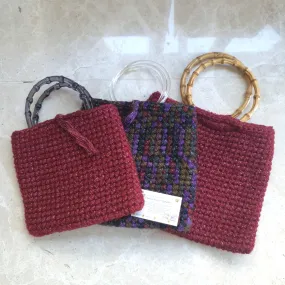 Hand Crocheted Round Handle HandBag