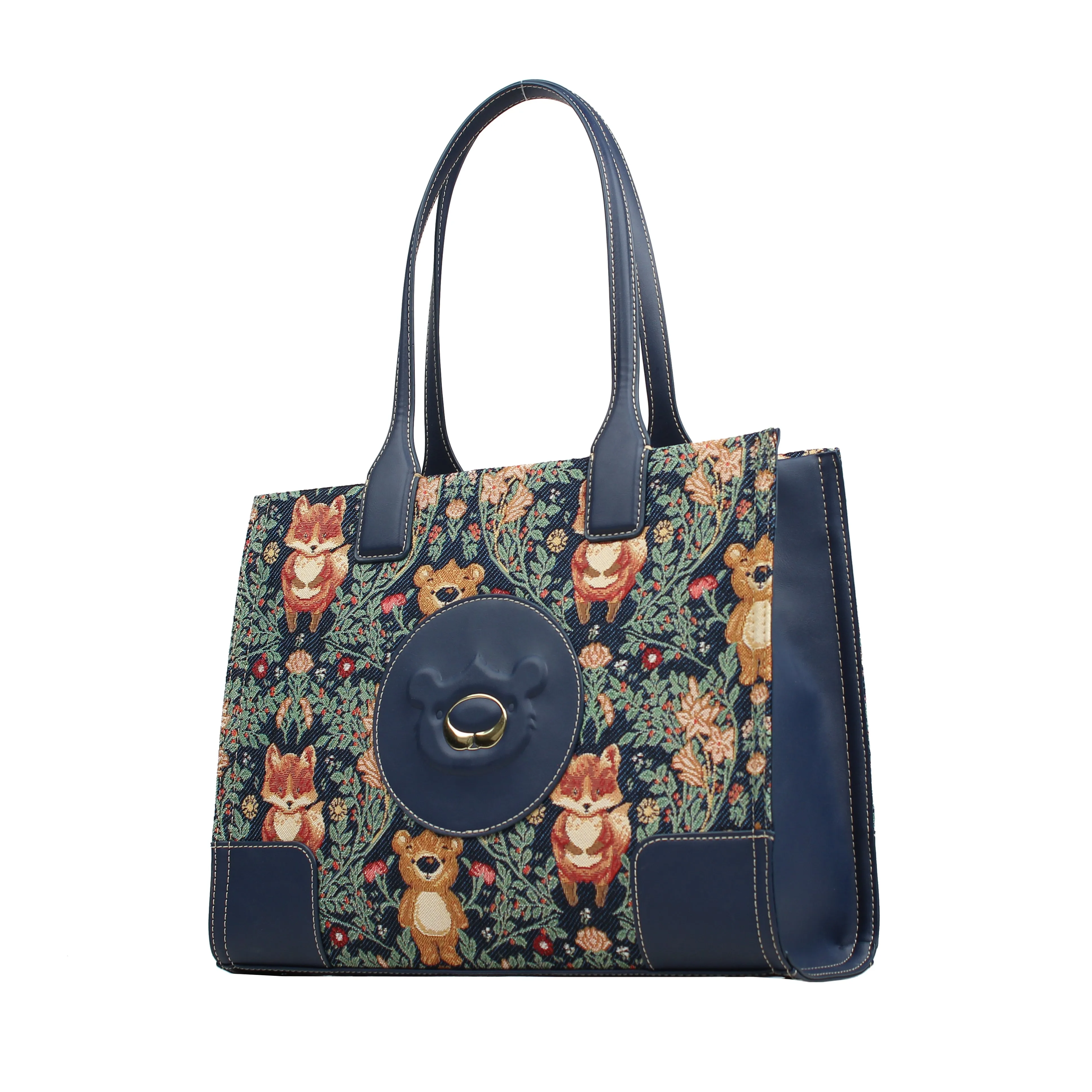 Henney Bear Leatherette Handbag Tote