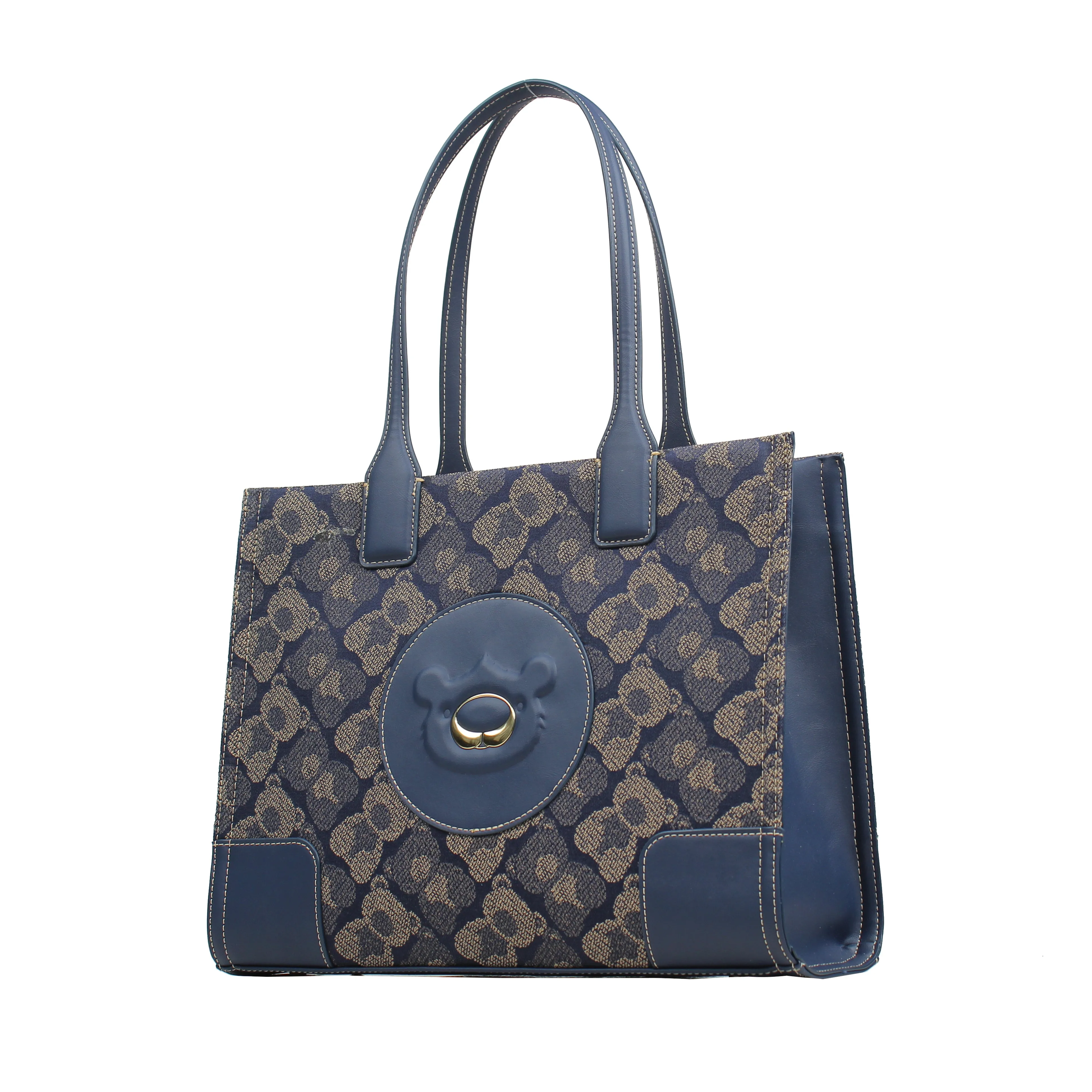 Henney Bear Leatherette Handbag Tote