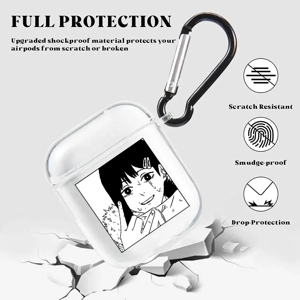 Horrible Anime Chainsaw Man Soft TPU Case For Apple Airpods Pro 3 2 1 Power Denji Makima Aki Pochita Earphone Cover Airpod Case