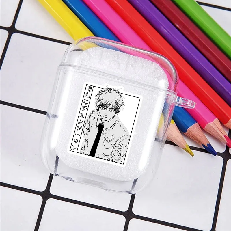 Horrible Anime Chainsaw Man Soft TPU Case For Apple Airpods Pro 3 2 1 Power Denji Makima Aki Pochita Earphone Cover Airpod Case