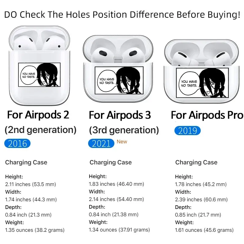 Horrible Anime Chainsaw Man Soft TPU Case For Apple Airpods Pro 3 2 1 Power Denji Makima Aki Pochita Earphone Cover Airpod Case