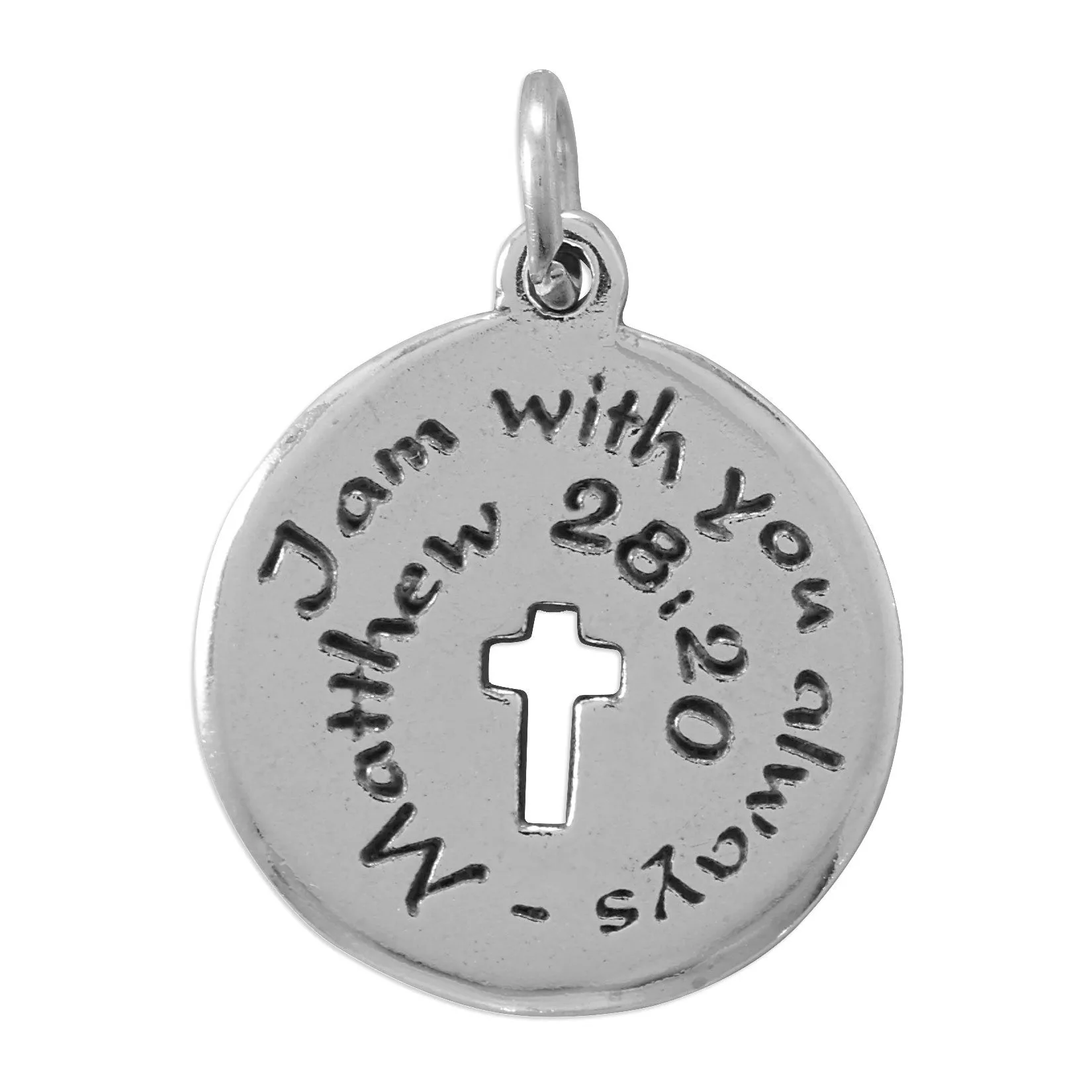 I Am Always With You Silver Keepsake Charm