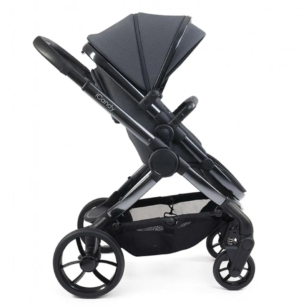 iCandy Peach 7 Maxi Cosi Cabriofix i-Size Travel System Bundle - Dark Grey