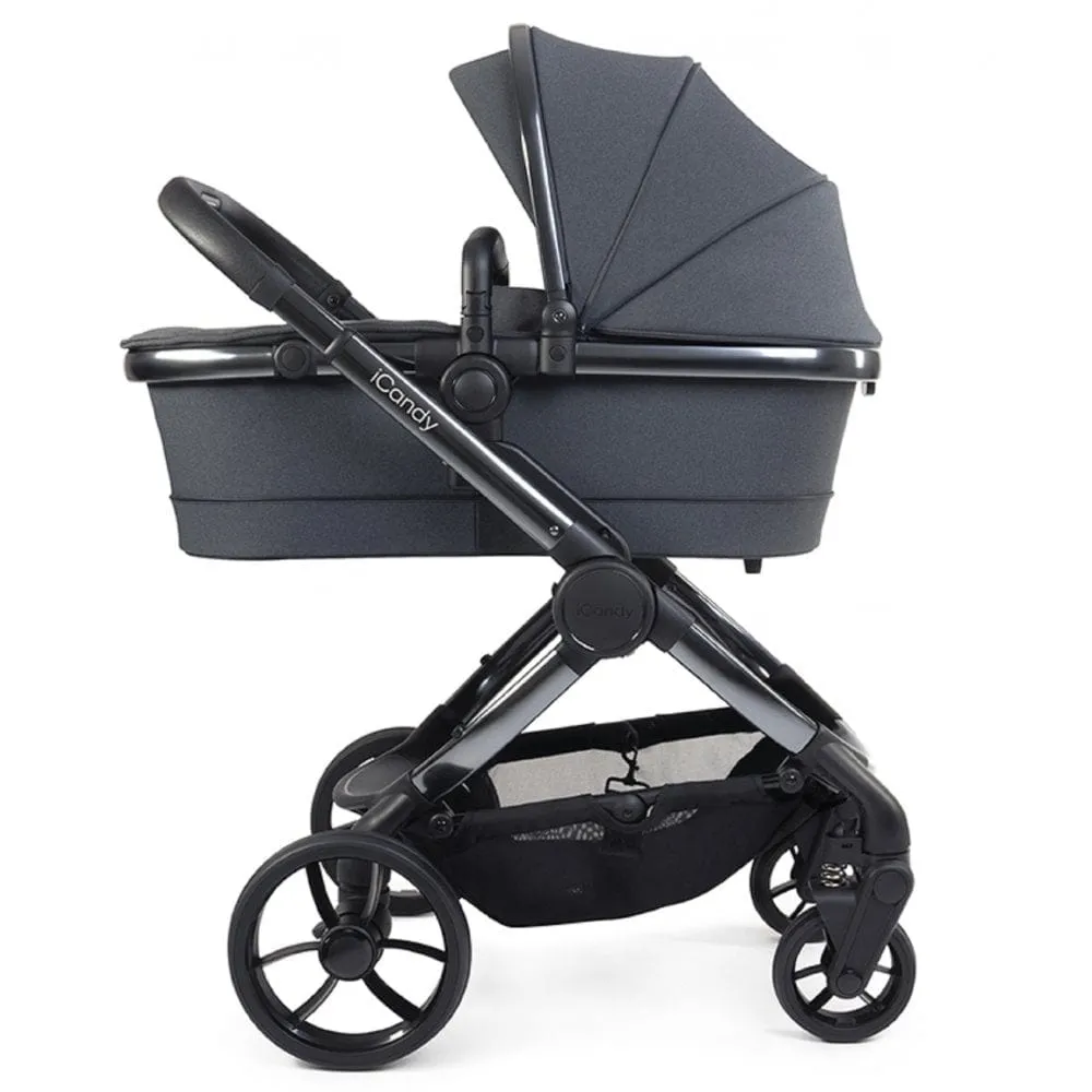 iCandy Peach 7 Maxi Cosi Cabriofix i-Size Travel System Bundle - Dark Grey