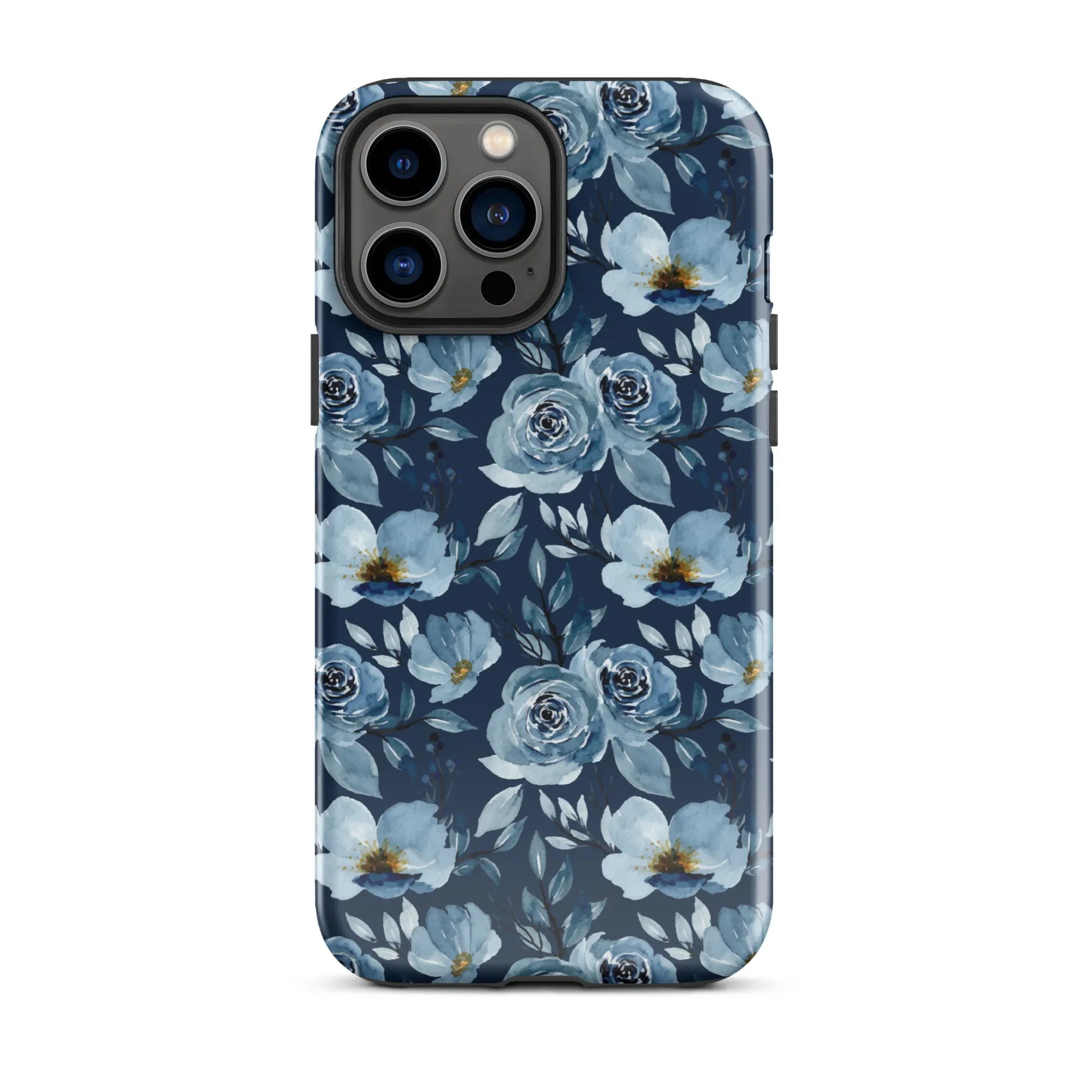 Indigo Rose Harmony Premium iPhone Case