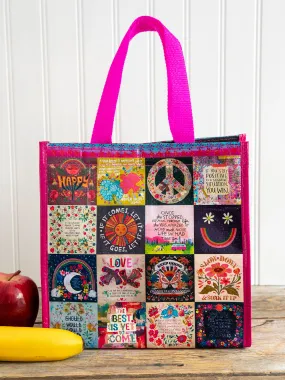 Insulated Lunch Bag - Chirp Patchwork