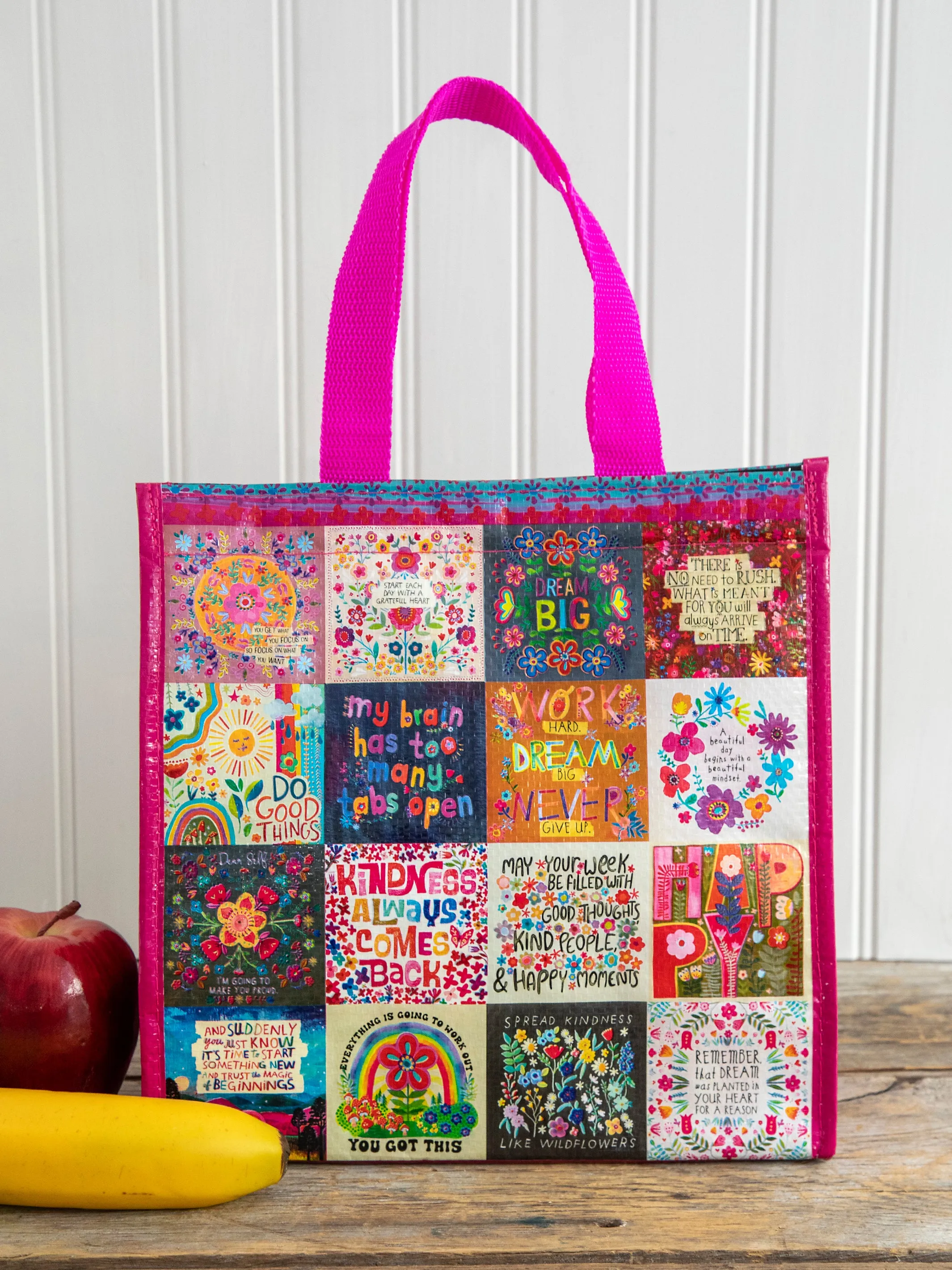 Insulated Lunch Bag - Chirp Patchwork