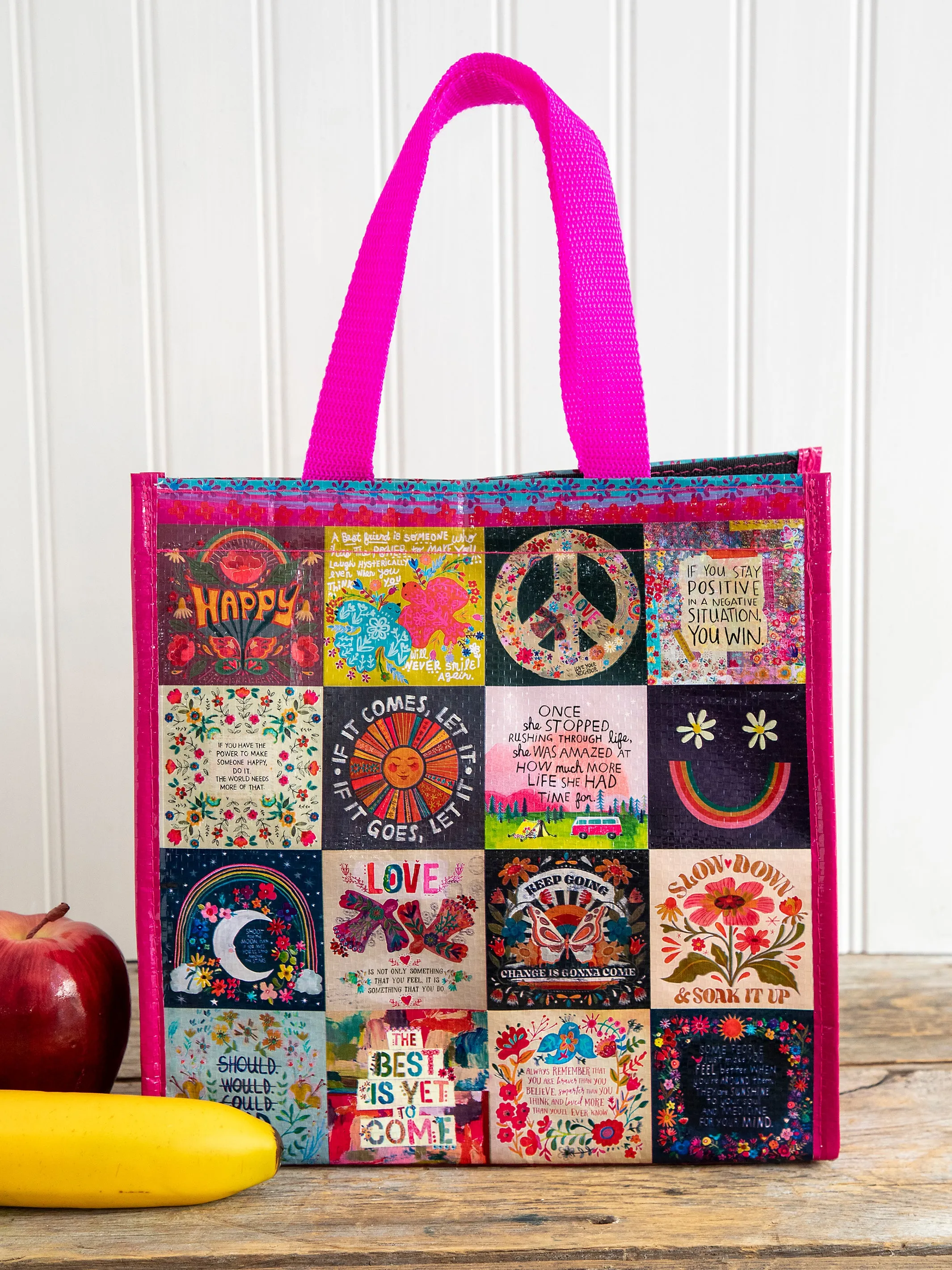 Insulated Lunch Bag - Chirp Patchwork