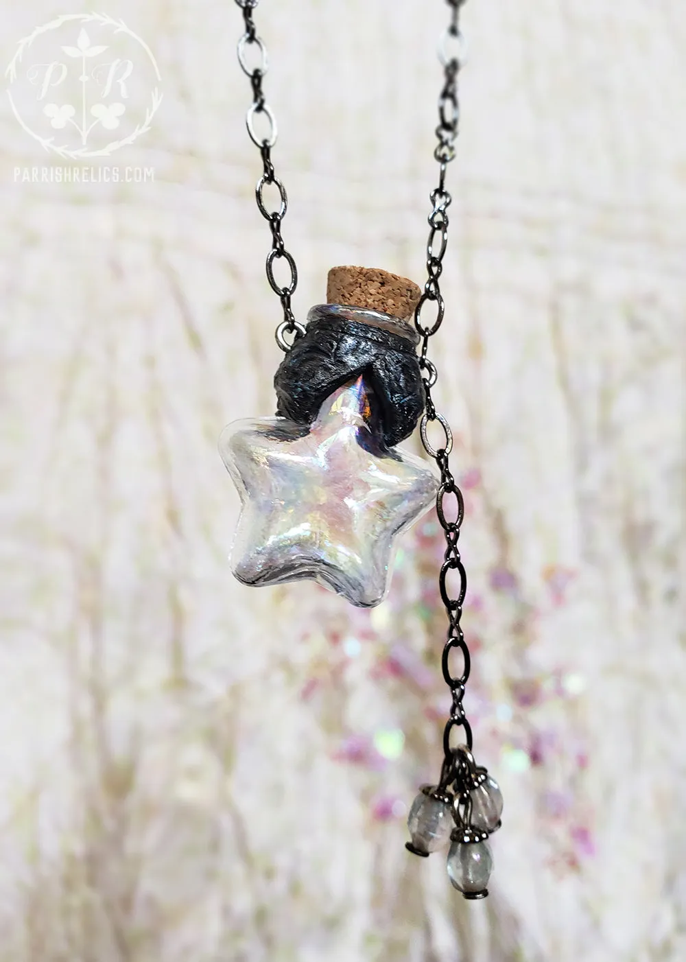 Iridescent Shooting Star Vessel Amulet