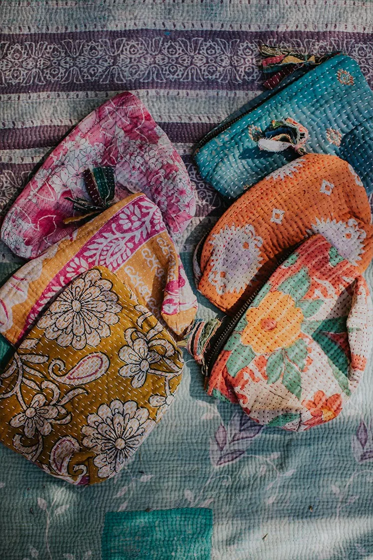 Kantha Pouches