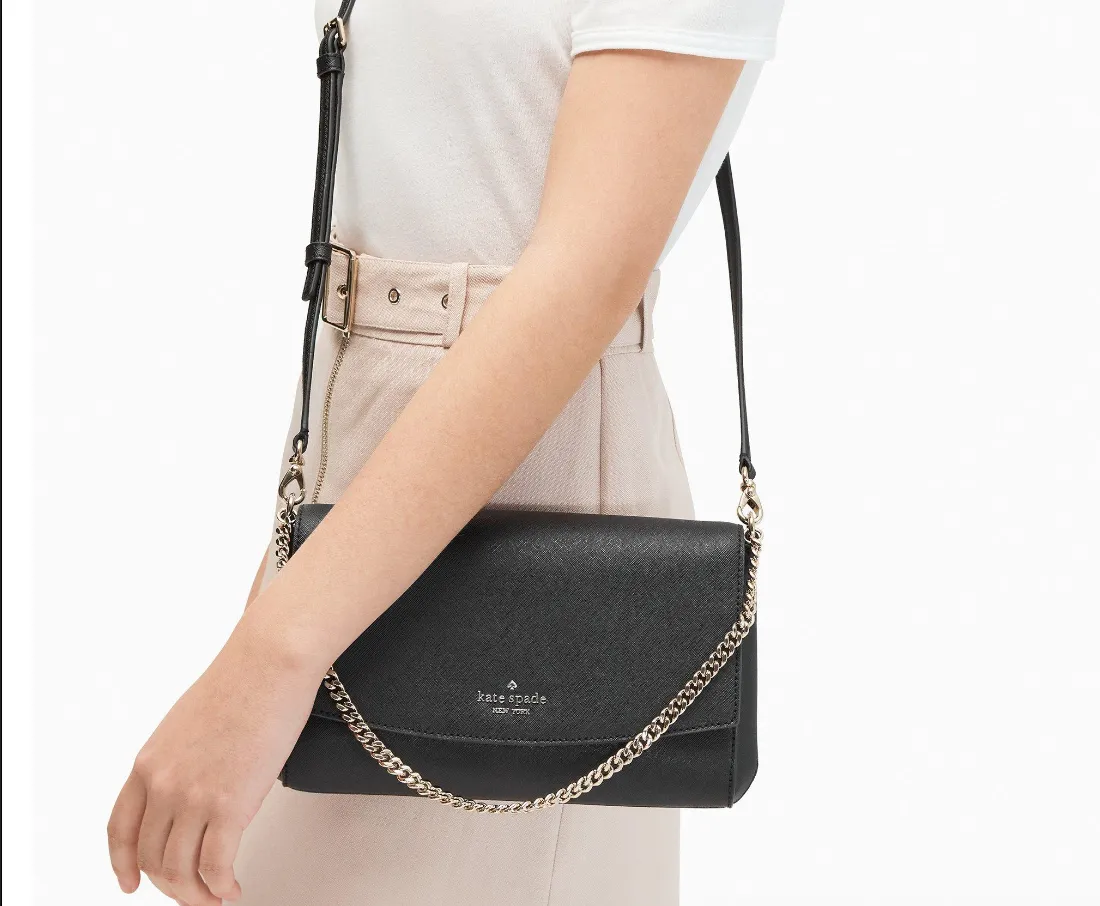 Kate Spade Black 'Greer Laurel Way' Black Crossbody Bag | Brand New |