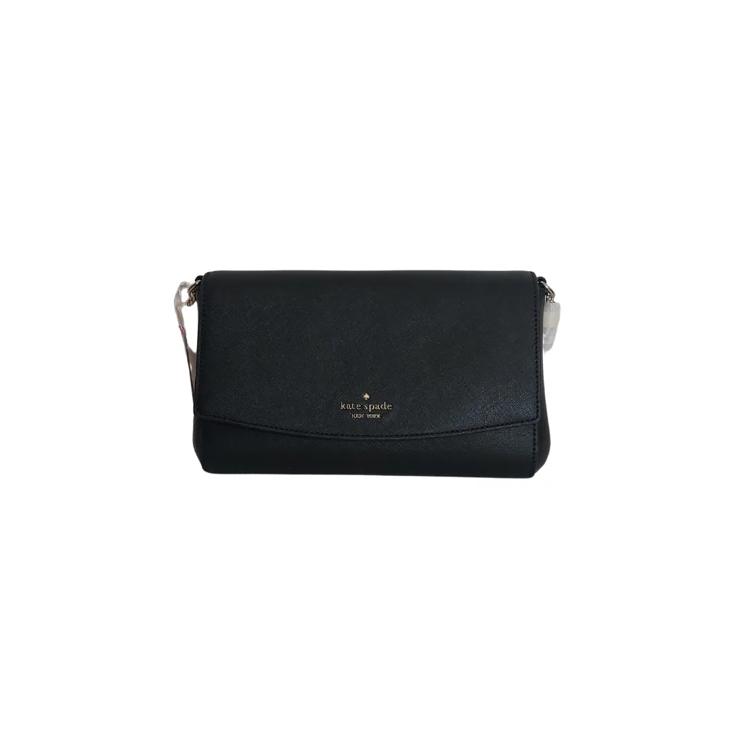 Kate Spade Black 'Greer Laurel Way' Black Crossbody Bag | Brand New |