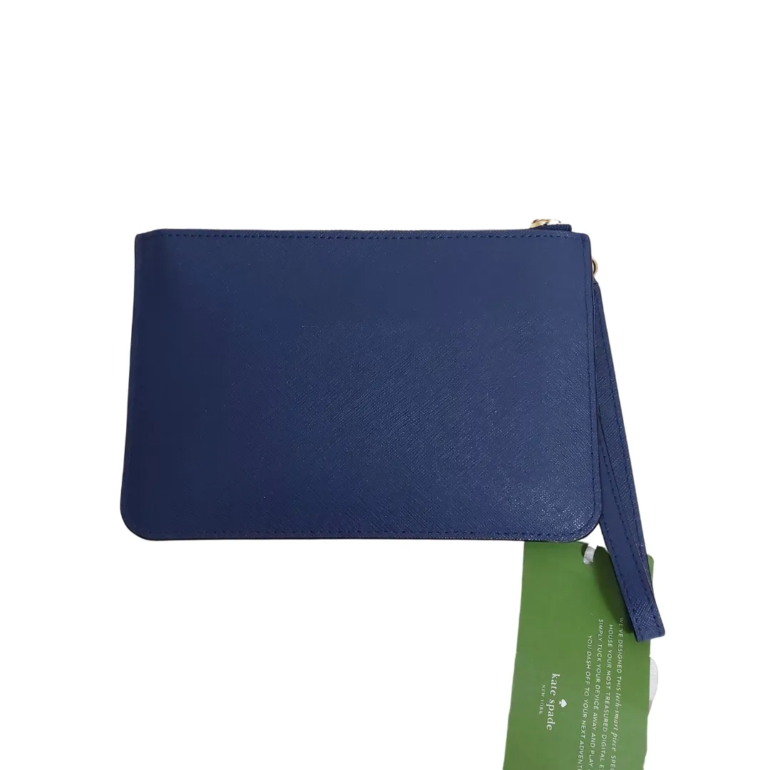 Kate Spade Blue Leather Wristlet | Like New |