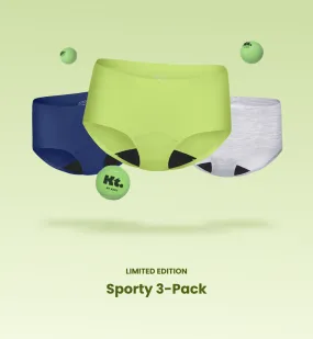 (Kit Item) Sporty LP 4-Pack Night Sky/Limeade/Heather Grey 3-Pack | Boyshort