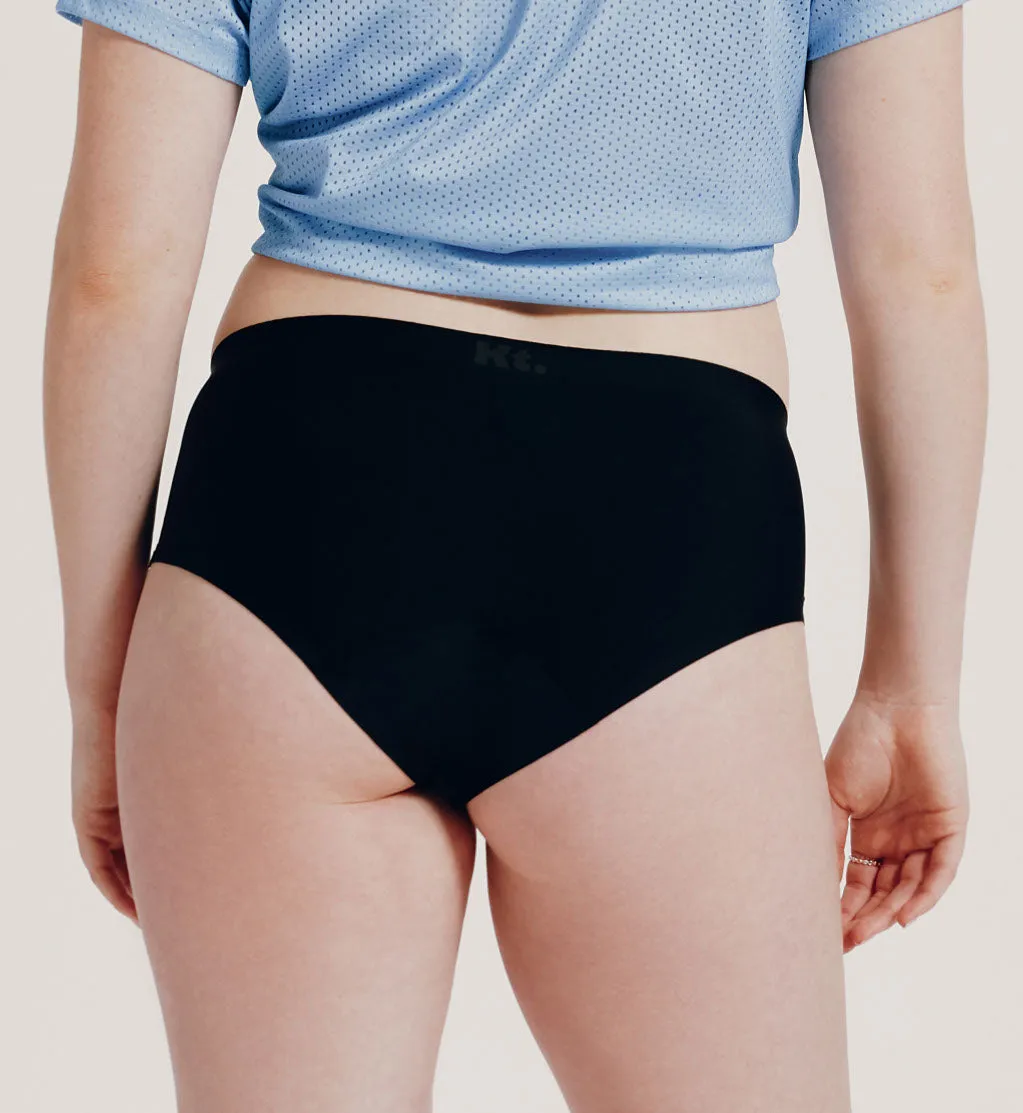 (Kit Item) UltraThin 4-Pack Black | Boyshort