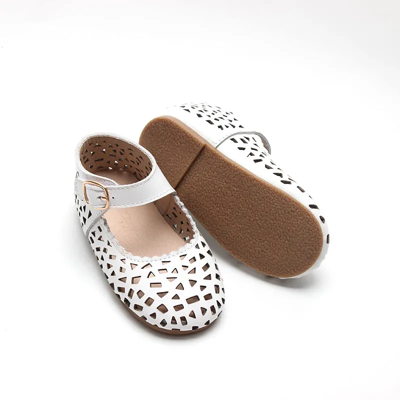 Leather Boho Mary Janes Cotton