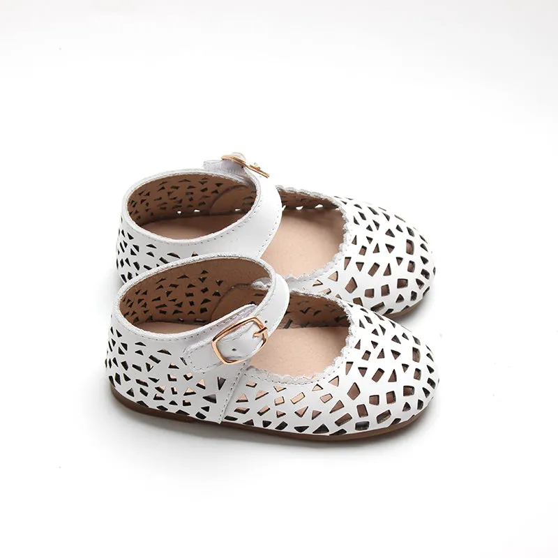 Leather Boho Mary Janes Cotton