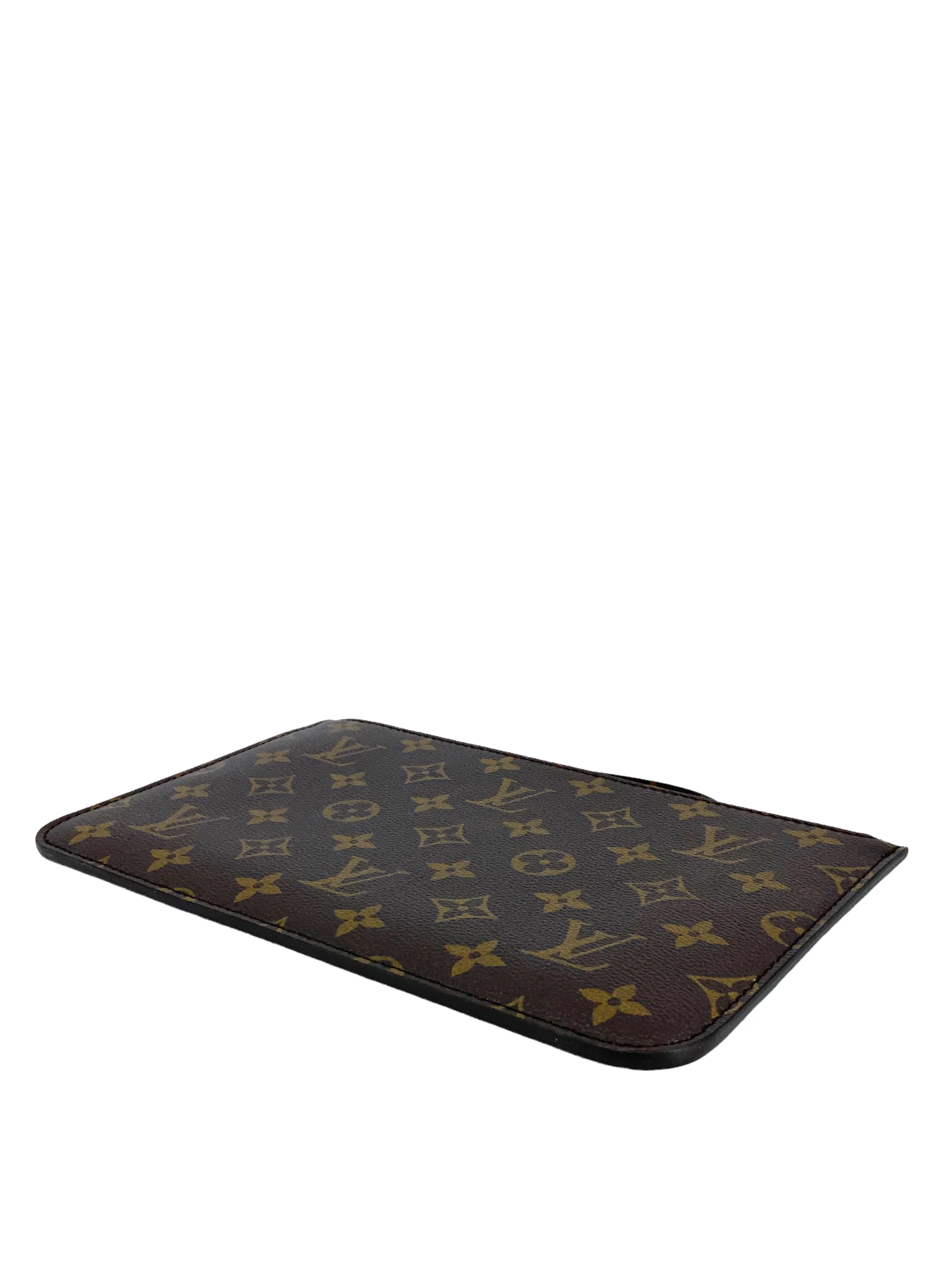 LOUIS VUITTON Monogram Teddy Neverfull MM Pochette Wristlet NEW