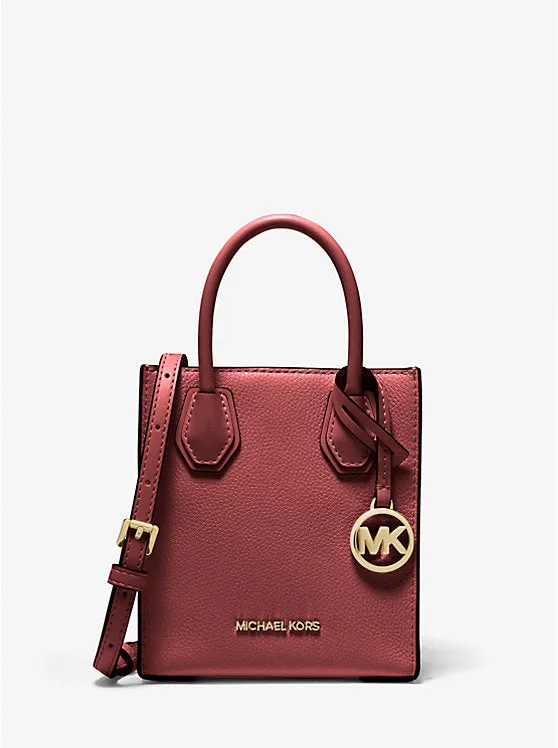 Michael Kors Mercer Extra-Small Pebbled Leather Crossbody Bag