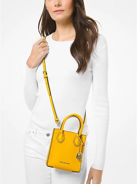 Michael Kors Mercer Extra-Small Pebbled Leather Crossbody Bag