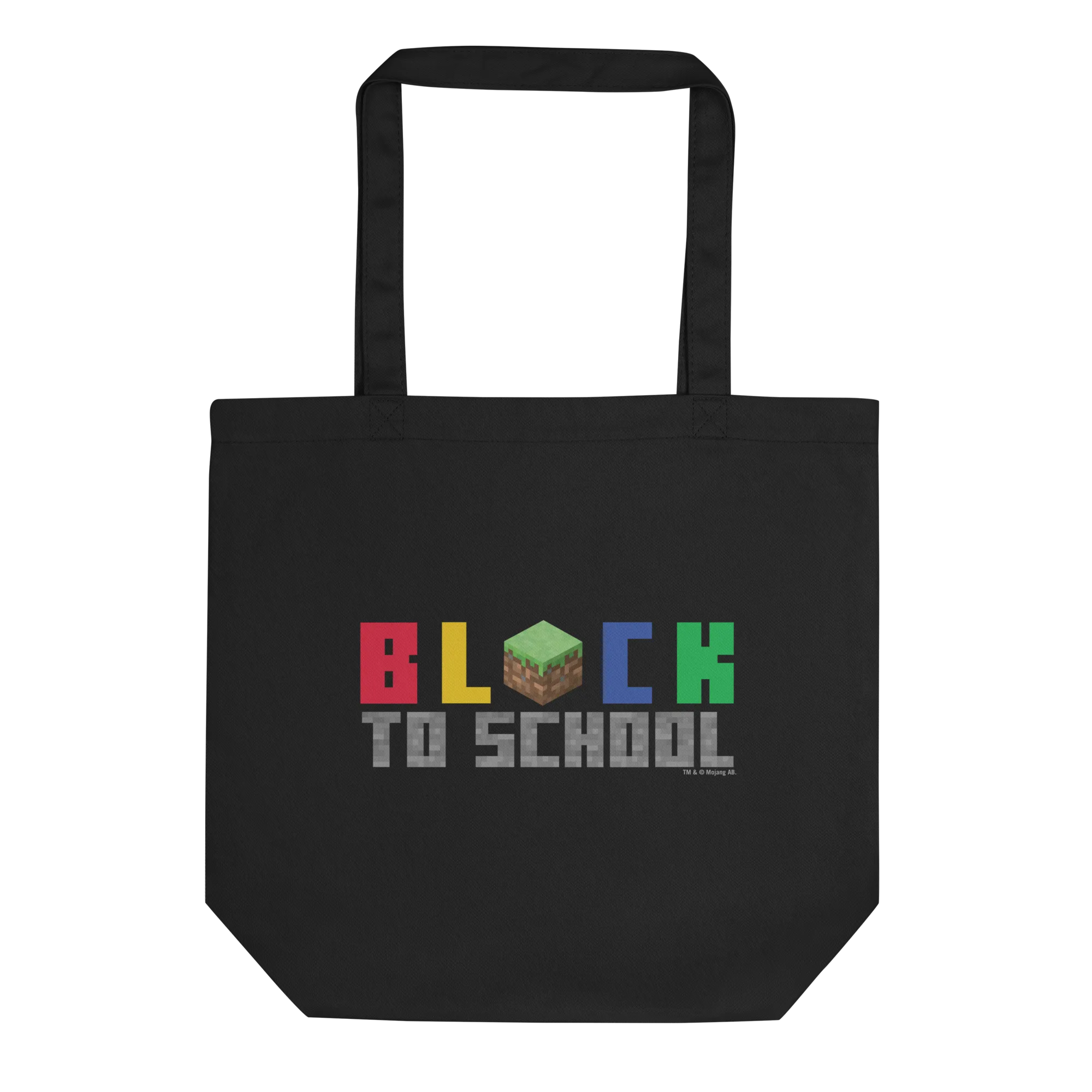 Minecraft Block to School Tote Bag