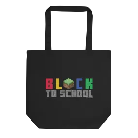 Minecraft Block to School Tote Bag