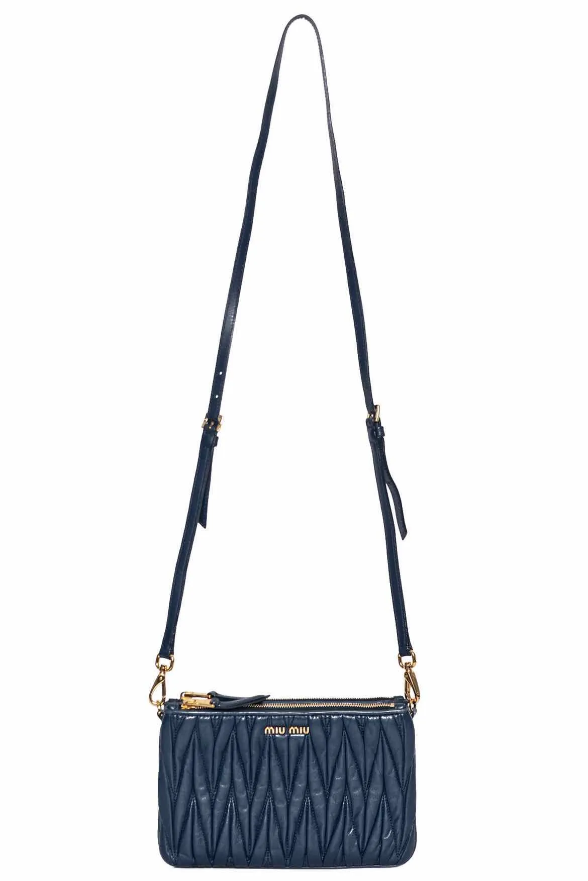 Miu Miu Double Zip Orchidea Crossbody