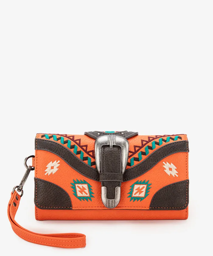 Montana West Southwestern Buckle Wristlet