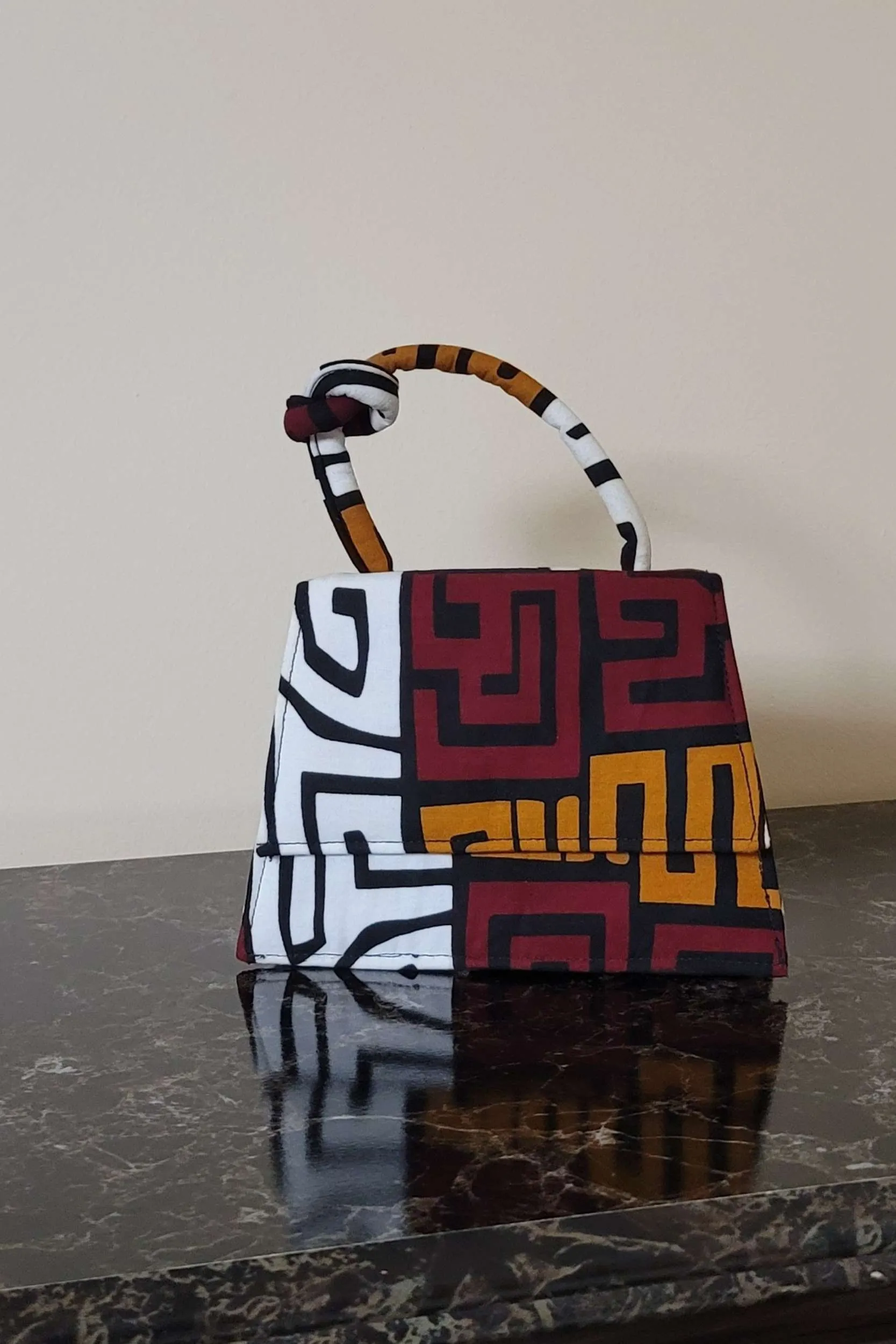 MORAYO African Print Mini Bag (Knotted Handle)